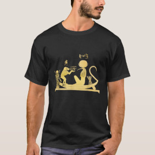 T-shirt Thème illustration hiéroglyphe égyptien hiéroglyph