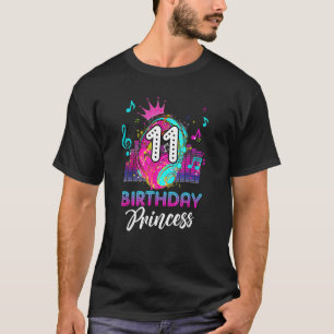 T-shirt Thème musical 11ème anniversaire Chemise Filles Pr