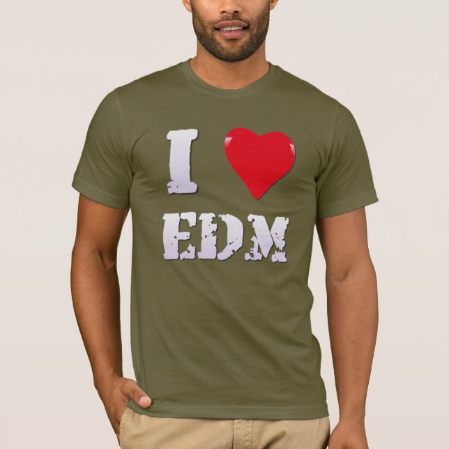 T-SHIRT THÈME MUSICAL - INCROYABLE J'AIME EDM (Devant)