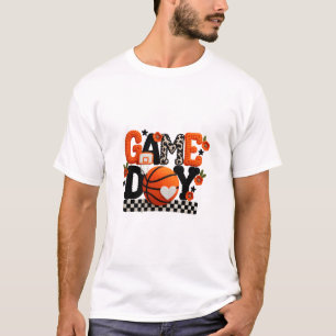 T-shirt Thème Orange Noir de Jour de Match