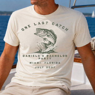 T-shirt Thème poisson Fête de bachelor personnalisée sur l