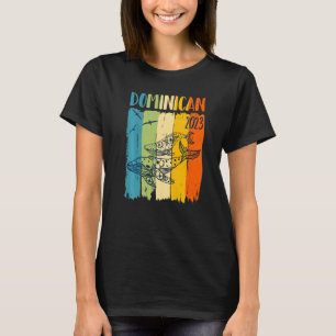 T-shirt Thème Rétro Baleine République Dominicaine Vacance