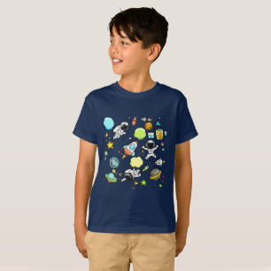 T-shirt Thème spatial cool - Astronauts & Rocket Ships
