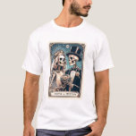 T-shirt Thème Tarot personnalisé Mariage Nouveaux mariés<br><div class="desc">Tee-shirt personnalisé sur le thème du squelette de mariée et de mariée,  personnalisé avec vos noms. Apporte l'humour à l'expression "jusqu'à ce que la mort nous sépare".</div>