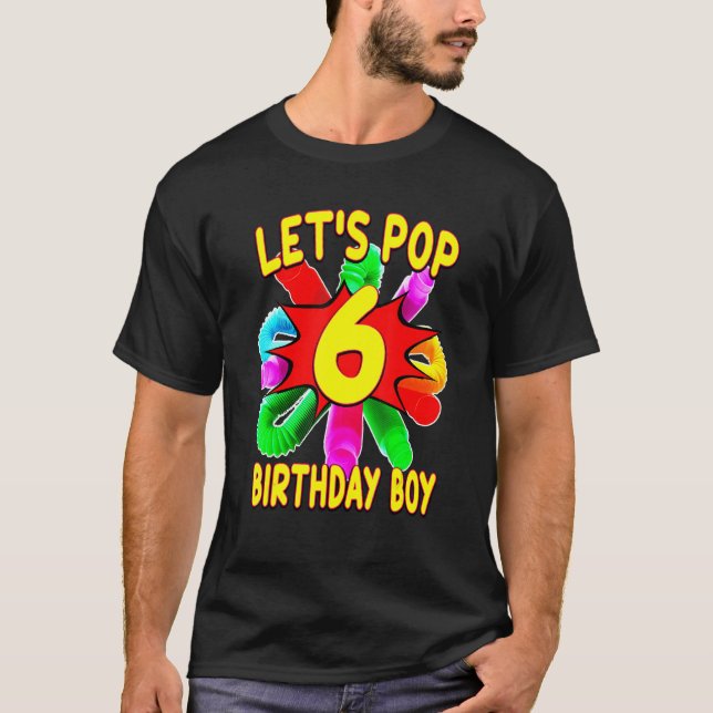 T-shirt Thème Tube Kid Pop 6 ans Anniversaire (Devant)