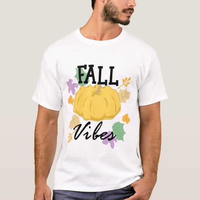 T-shirt Thème Vibes Automne (Devant)