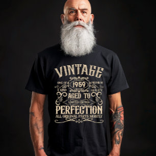 T-shirt Thème whisky personnalisé pour les 65 ans vintage