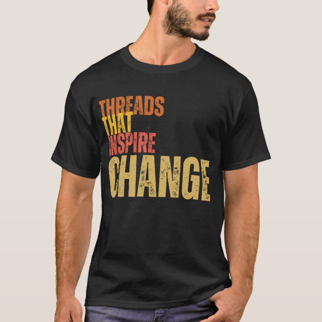 T-shirt Thèmes qui inspirent le changement (Devant)