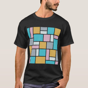 T-shirt Theo Van Doesburg - Composition 17 - Art Mondrian