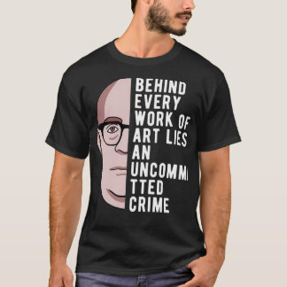 T-shirt Theodor Adorno Citation Sur La Philosophie De L'Ar
