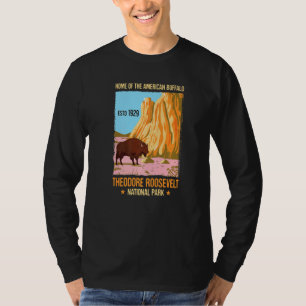 T-shirt Theodore Roosevelt North Dakota Us National Park V