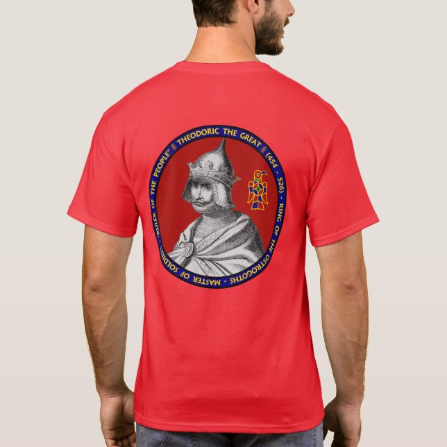 T-shirt Theodoric la grande chemise de joint de portrait (Dos)