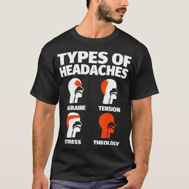 T-shirt Théologie Drôle Sayings Headache meme (Devant)