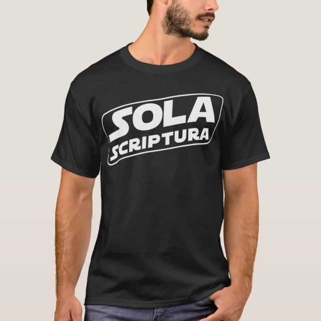 T-shirt Théologie réformée de Sola Scriptura  (Devant)
