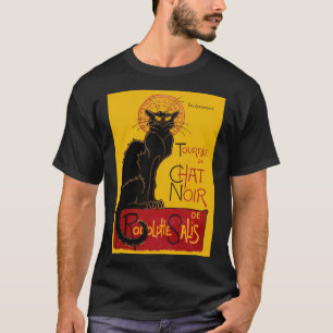 T-shirt Theophile Steinlen - Le Conversation Noir Vintage