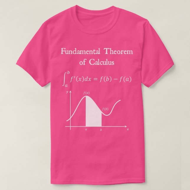 T-shirt Théorème fondamental du Calculus Math Enseignant N (Design devant)