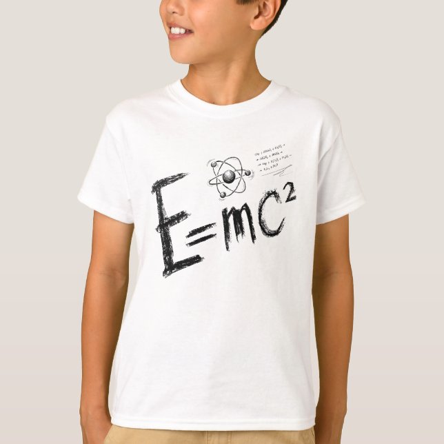 T-shirt Théorie de la relativité d'Einstein. Formule (Devant)