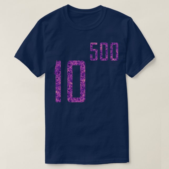 T-shirt Théorie des cordes multiverse 10500 (Design devant)