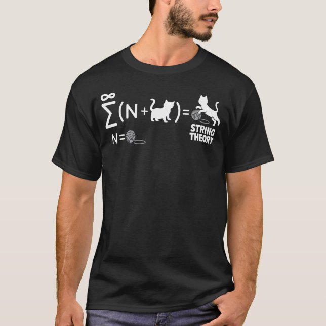 T-shirt Théorie des cordes Physique quantique Physicien Sc (Devant)