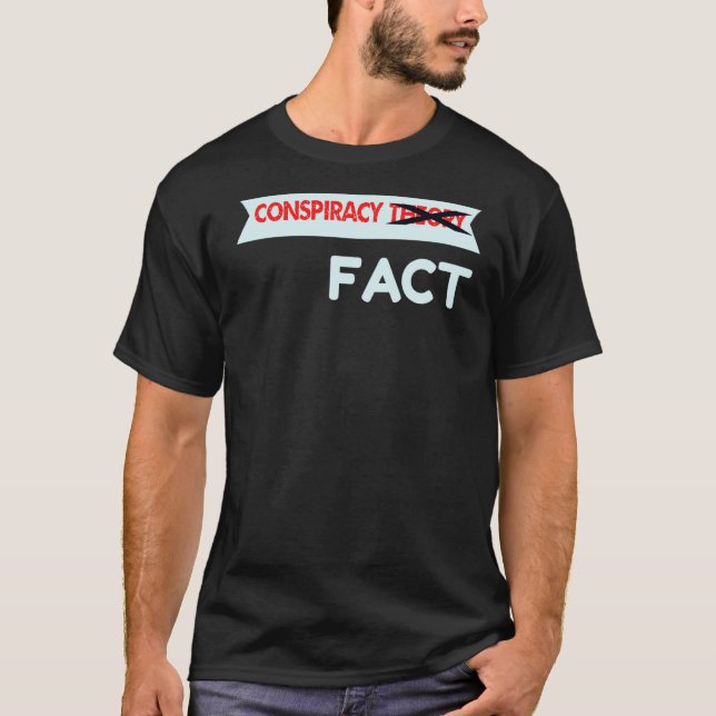 T-shirt Théorie du complot barrée fait (Devant)