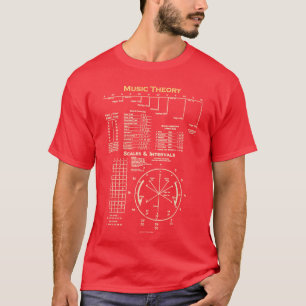 T-shirt Théorie musicale Aide-mémoire Compositeur de musiq