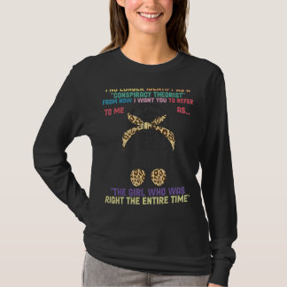 T-shirt Théoriste du complot Leoprad Femmes