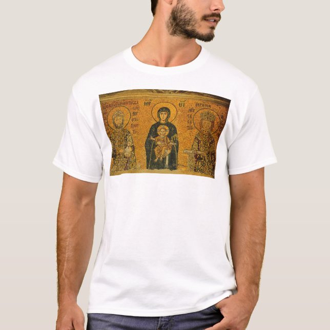 T-shirt Theotokos avec des solides solubles. Constatine (Devant)