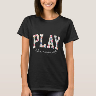 T-shirt Thérapeute de jeu de fleurs rétro Professionnel de