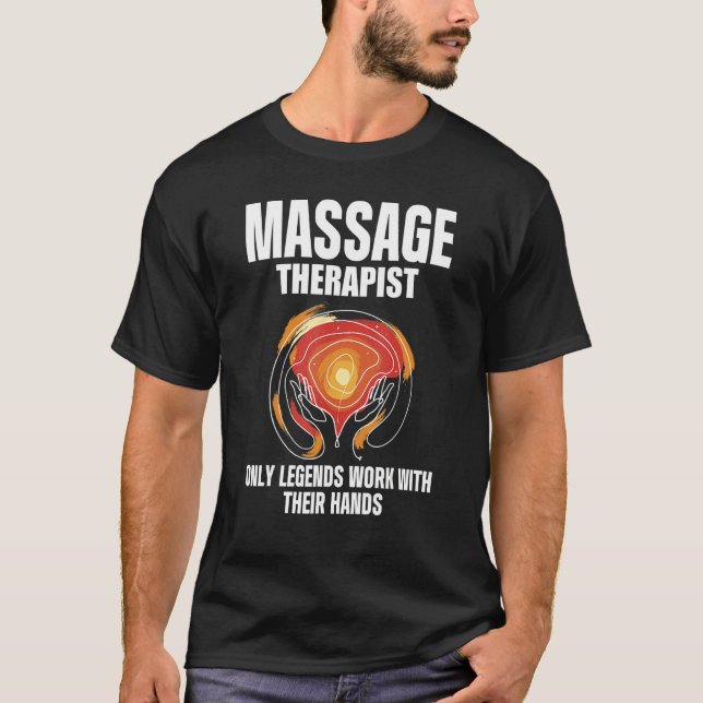 T-shirt Thérapeute de massage (Devant)