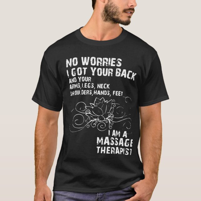 T-SHIRT THÉRAPEUTE DE MASSAGE (Devant)
