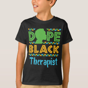 T-shirt Thérapeute Noir Conseil en Santé Mentale Psycholog