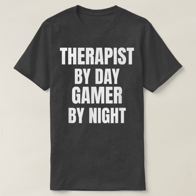 T-shirt Thérapeute Par Jeu De Jour Par Nuit (Design devant)