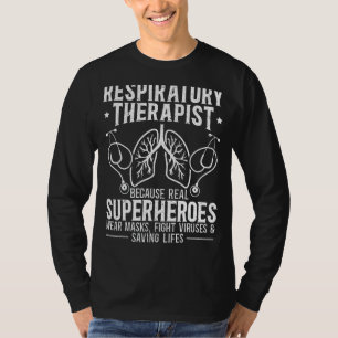 T-shirt Thérapeute respiratoire Poumons Stéthoscope