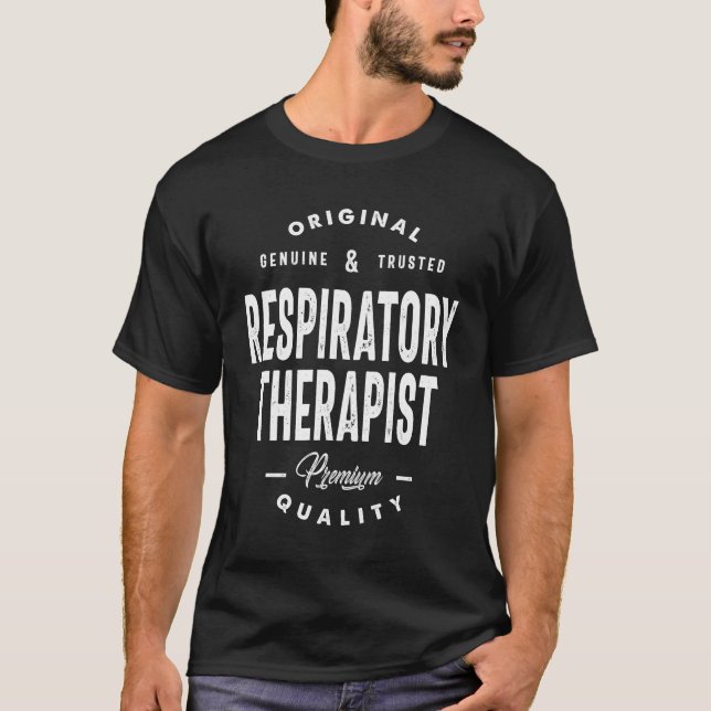 T-shirt Thérapeute respiratoire Titre du poste Cadeau (Devant)