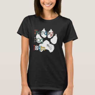 T-shirt Thérapie Animaux De L'Équipe De Chien Pour Les For