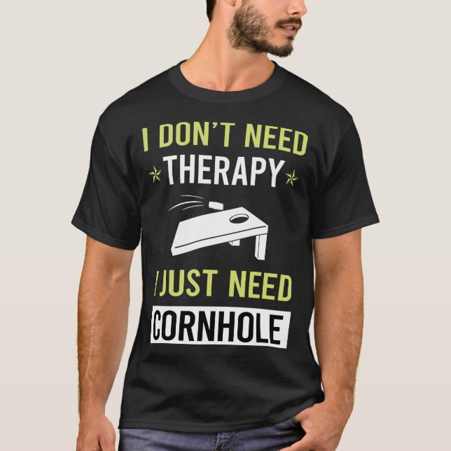 T-shirt Thérapie Cornhole (Devant)