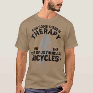 T-shirt Thérapie de cyclisme de vélo drôle cycliste vintag
