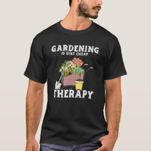 T-shirt Thérapie de jardinage à moindre coût Plantes de j