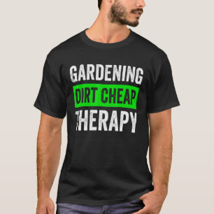 T-shirt Thérapie de jardinage bon marché Jardinage Plante
