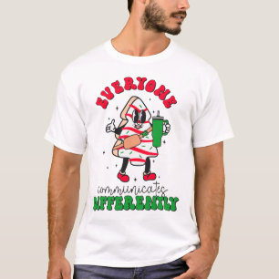 T-shirt Thérapie de la parole Noël Tout le monde Communiqu