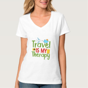 T-shirt Thérapie de voyage et inspiration, Aventure à vie