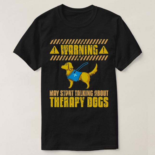 T-shirt Thérapie Dog Service d'entraînement Chiens Assista (Design devant)