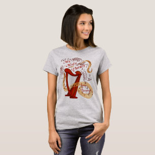 T-shirt Thérapie musicale "Keep Harping"