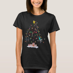 T-shirt Thérapie Physique Drôle Arbre de Noël Pour PT Ther