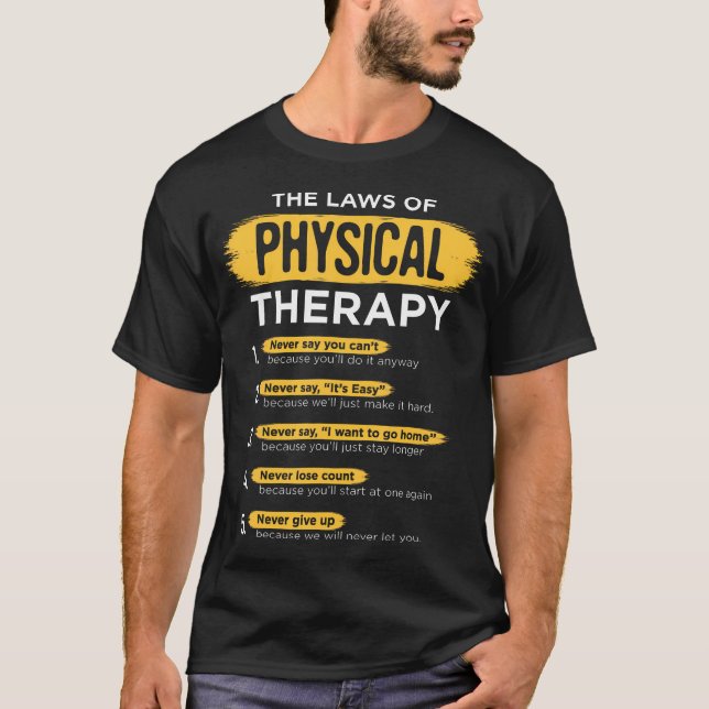 T-shirt Thérapie physique Mois du thérapeute-cadeau (Devant)