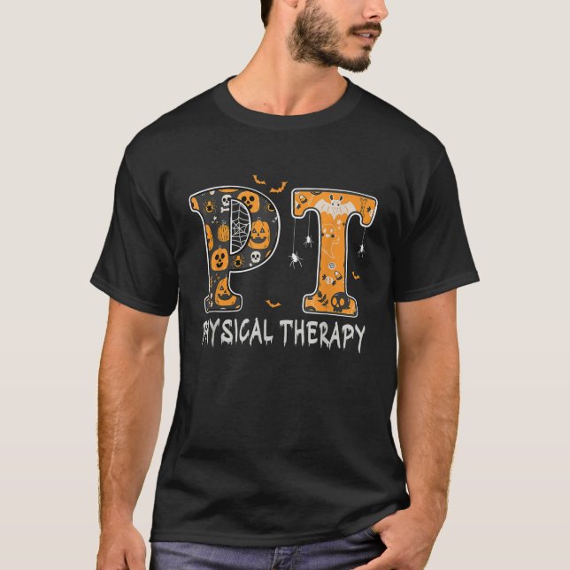 T-shirt Thérapie physique pt halloween physiothérapie s (Devant)
