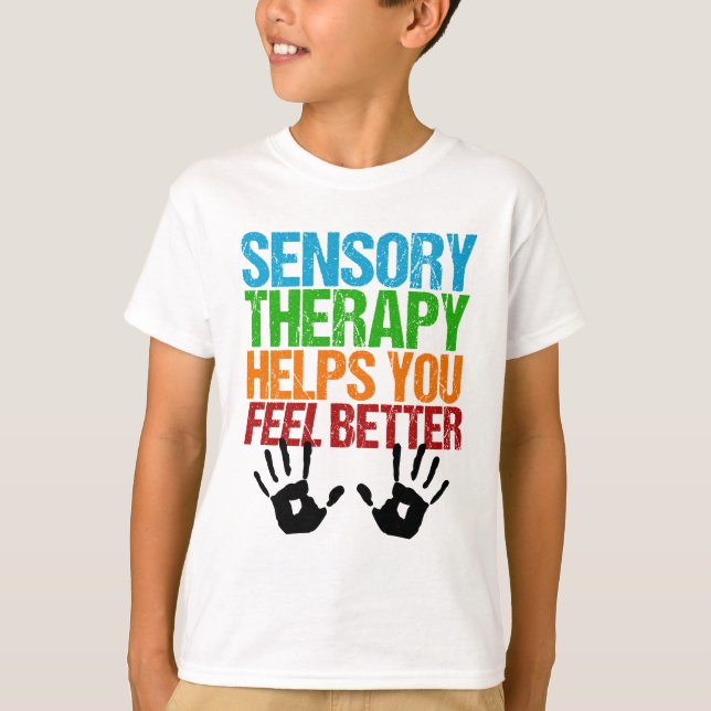 T-shirt Thérapie sensorielle mignonne SPD Autisme Pun pour (Devant)