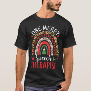 T-shirt Thérapie vocale Arc-en-ciel Discours de Noël Langu