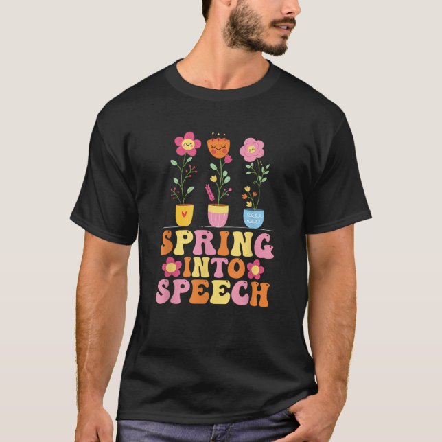 T-shirt Thérapie vocale Pathologie du langage CCC SLP S (Devant)