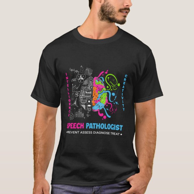 T-shirt Thérapiste de la parole Langue Pathologiste Slp (Devant)